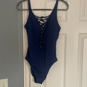 Lily Pulitzer Navy Blue One-Piece Swimsuit